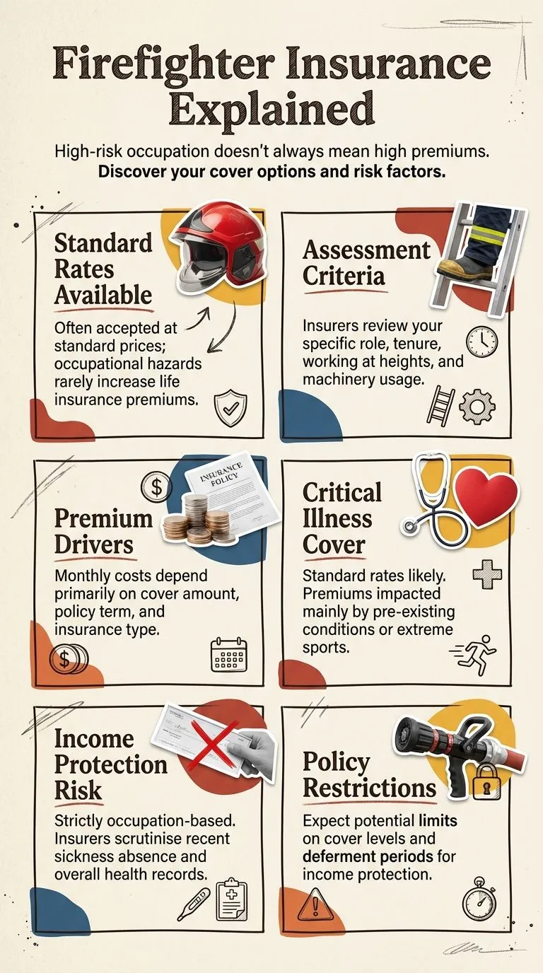 Fire Service life insurance diagram